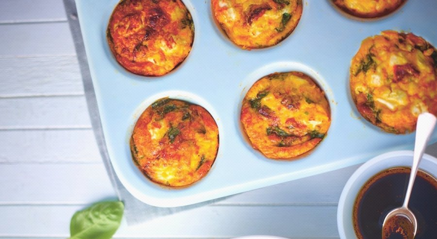 Omelete de forno recheado com legumes